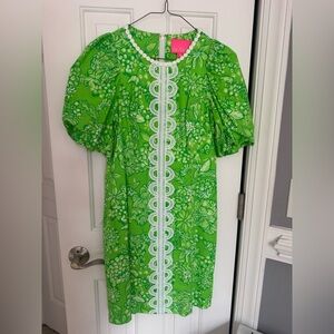 Lilly Pulitzer Green Floral Dress
